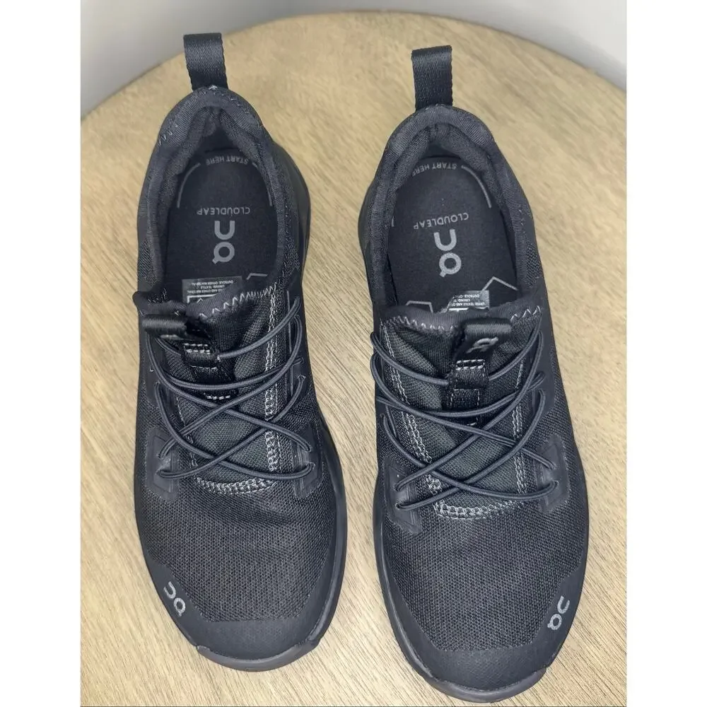 On Cloud Kids Clouldleap Black Sneakers sz 1